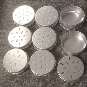Silver Metal Storage Tins
